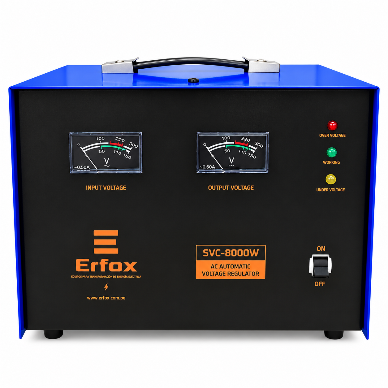 Estabilizador de Voltaje Servomotor Monofásico SVC 8000W ERFOX - Imagen 3
